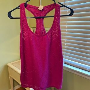 Pink Racerback Work Out Tank